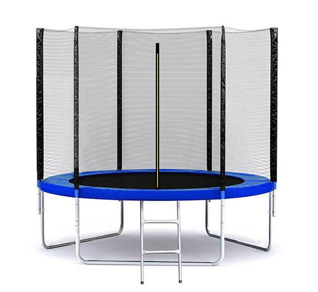 Батут SkyJump 312 см з захисною сіткою для дорослих максимальна вага 150 кг, фото 1