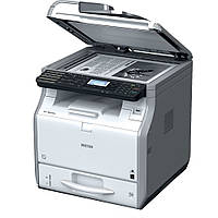 Ricoh SP 3600SF – МФУ формату А4, 30 стор/хв, мережевий принтер, кольоровий сканер, копір, факс G3.