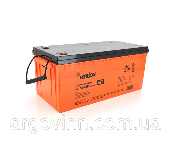 Акумуляторна батарея MERLION GL122000M8 12 V 200 Ah