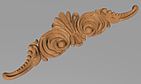 Дерев'яний різьблений декор для меблів/ Декор горизонтальний/ Код ДГ 33, фото 3