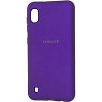 Чехол Silicone Cover Full Protective (AA) для Samsung Galaxy A10 (A105F) Фиолетовый / Purple