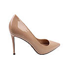 Туфлі жіночі Djovannia бежеві натуральна лакована шкіра, 38, фото 4