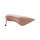 Туфлі жіночі Djovannia бежеві натуральна лакована шкіра, 38, фото 6