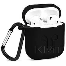 Silicone Case For AirPods . — Black