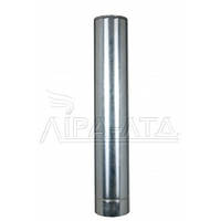 Труба дымоходная нержавейка (термо) 1 метр 0,8 мм н/оц AISI 304