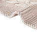 Плед в'язаний Ohaina коси 190х160 Linen Beige, фото 3