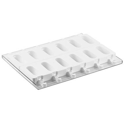 Набір форм для морозива з підносом GEL 75 мл Silikomart (GEL14 3D), фото 2