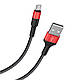 Кабель Data Cable Hoco X26 Xpress charged Micro, Чорно-червоний, фото 5