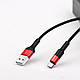 Кабель Data Cable Hoco X26 Xpress charged Micro, Чорно-червоний, фото 6