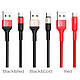 Кабель Data Cable Hoco X26 Xpress charged Micro, Чорно-червоний, фото 8