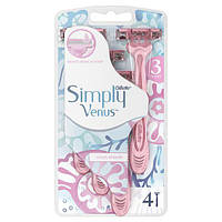 GILLETTE SIMPLY VENUS 3 Одноразовые бритвы 4 шт