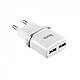 Мережевий зарядний пристрій Hoco C12 Dual USB Charger 2.4 A, Чорний, фото 4
