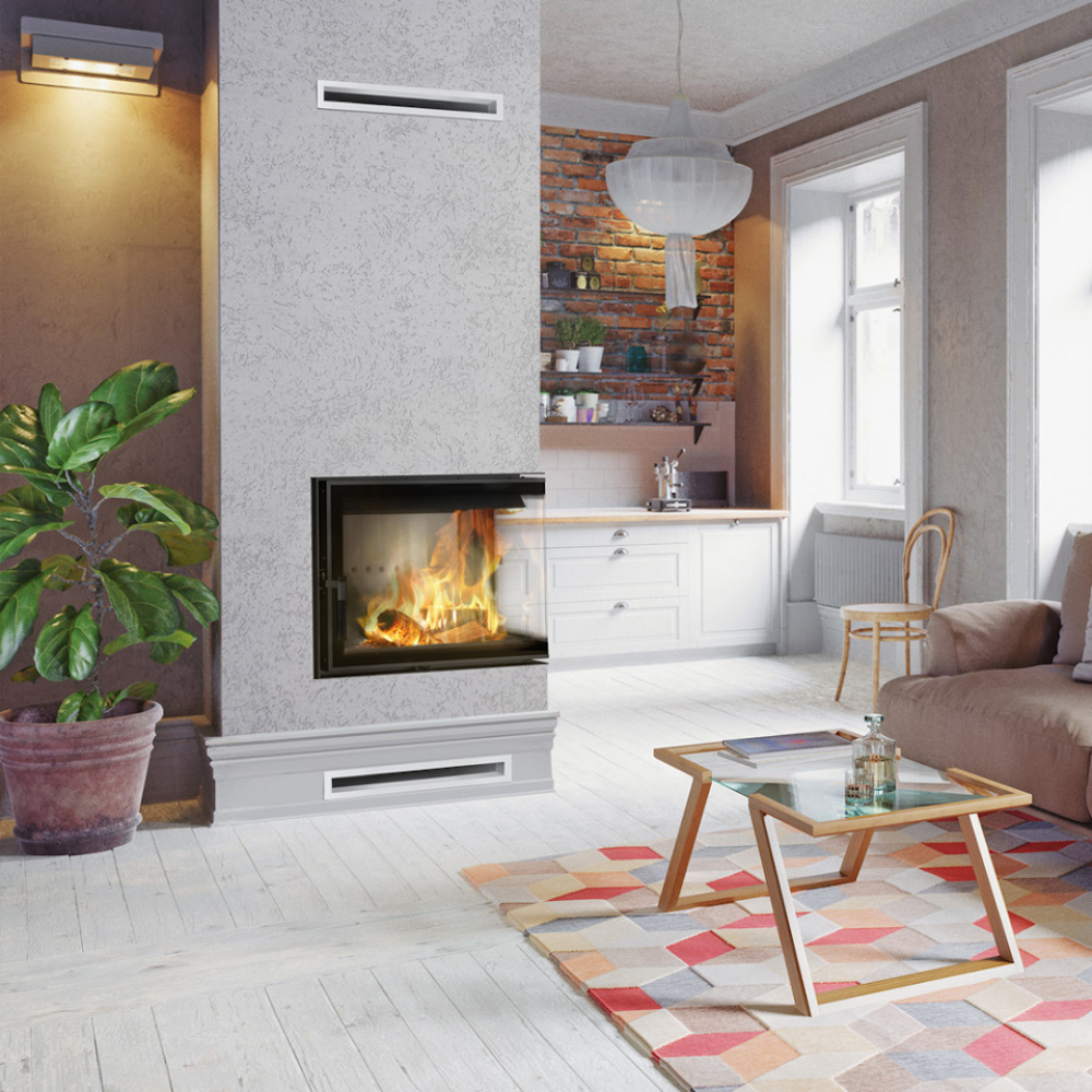 Камінна топка Kratki LUCY 12 SLIM права BS (8,0 кВт)