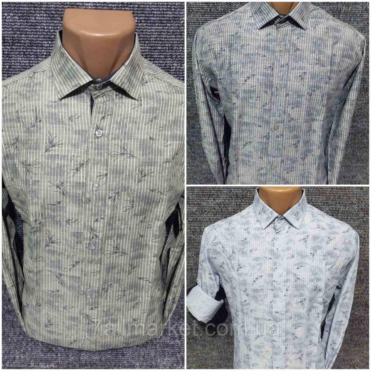 Сорочка чоловіча стрейчева, з довгим рукавом р-ри S-2XL (3кв) "ROLADA" недорого від прямого постачальника