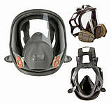 Повна Маска 3М Серії 6000 модель 6800, розмір M, фото 2