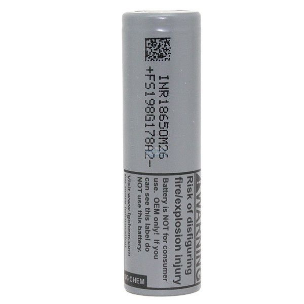 Акумулятор 18650 LG INR18650 M26 2600 mAh 10А (Сірий), фото 1