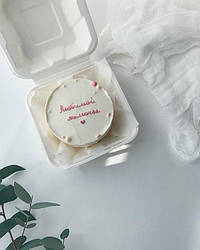 Упаковка для Бенто-торту, біла, 130х143х60, без ложки