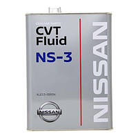 Масло трансмиссионное Nissan CVT Fluid NS-3 Канистра 4л. (Пр-во Nissan ) KLE5300004