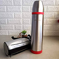 Термос 1000 мл з нержавіючої сталі у Чохлі