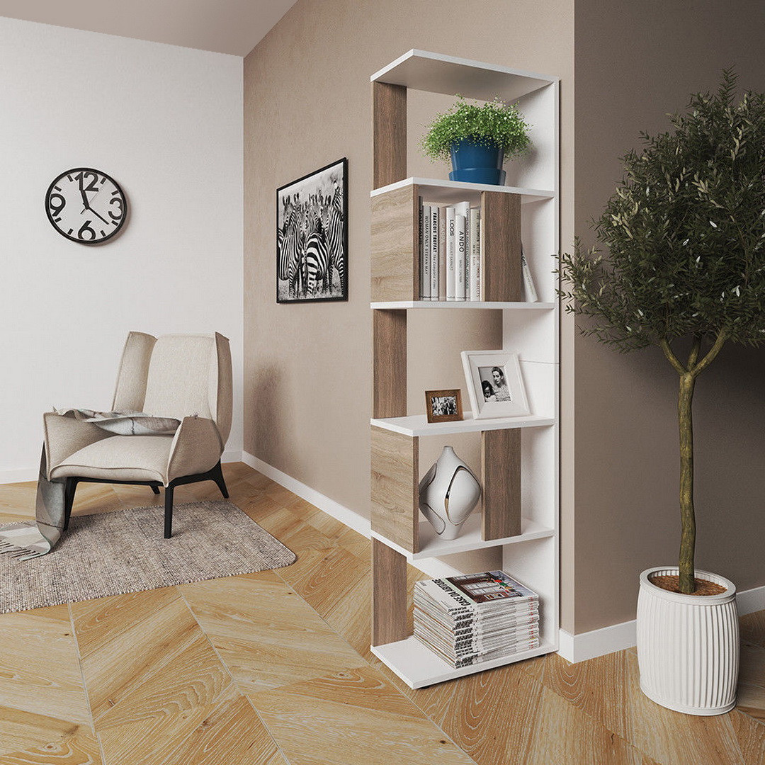 Книжная полка, стеллаж для книг в гостиную J-73: продажа, цена в Белой ...