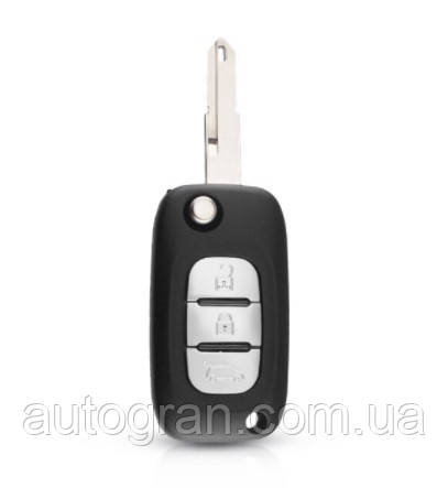 Ключ викидний Renault 3 кнопки va6 лезо, фото 1