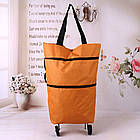 Сумка-візок із колесами Помаранчева Лучшая цена, фото 2