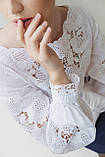 Блуза "рішел'є" біла, фото 3