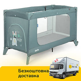 Дитячий манеж ігровий El Camino ME 1016 Jade Green Len М'ятний