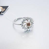 Серебряное кольцо с фианитами Женские серебряные кольца с камнями