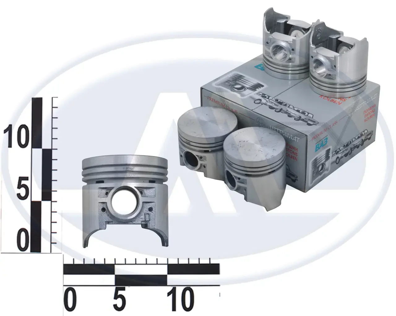 Поршень ВАЗ 2101 (76,4 C) (к-т 4 шт.) кор. уп.