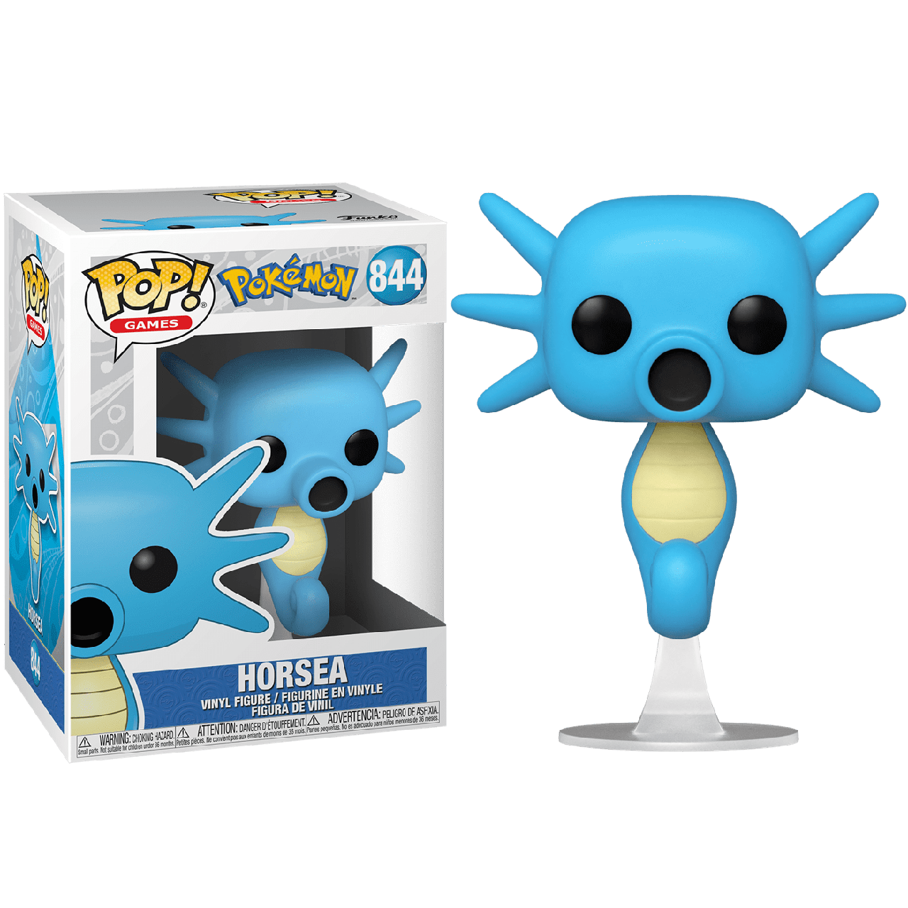 Фігурка Funko Pop Фанко Поп Покемони Покедекс Pokemon GO Horsea 10 см Game P P 844