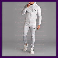 Спортивный костюм мужской пума стильный крутой белый PUMA S