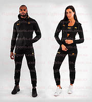 Парные одинаковые спортивные костюмы для парочек Венум Черные VENUM UFC