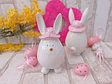 Статуетка із кераміки "Великодній кролик" h 16 см, фото 7