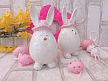 Статуетка із кераміки "Великодній кролик" h 16 см, фото 9