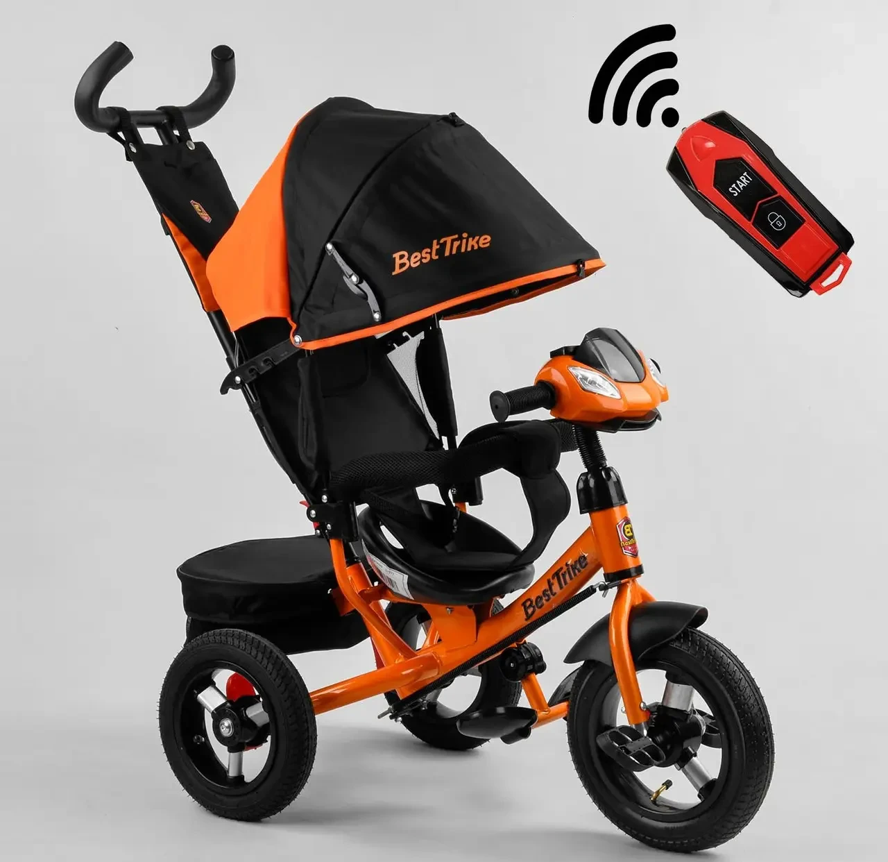Дитячий триколісний велосипед Best Trike 3390 надувні колеса, фото 1
