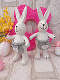 Статуетка із кераміки "Великодній кролик" h 17 см, фото 9