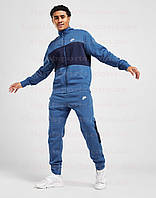 Мужской Спортивный костюм найк для тренировок синий NIKE