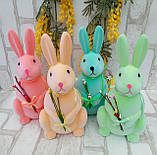 Великодній кролик для прикраси стола на свято h 30 см, фото 5
