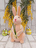 Великодній кролик для прикраси стола на свято h 30 см, фото 3
