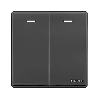 Выключатель двухклавишный Xiaomi OPPLE K05 (K051021A-H4) Black