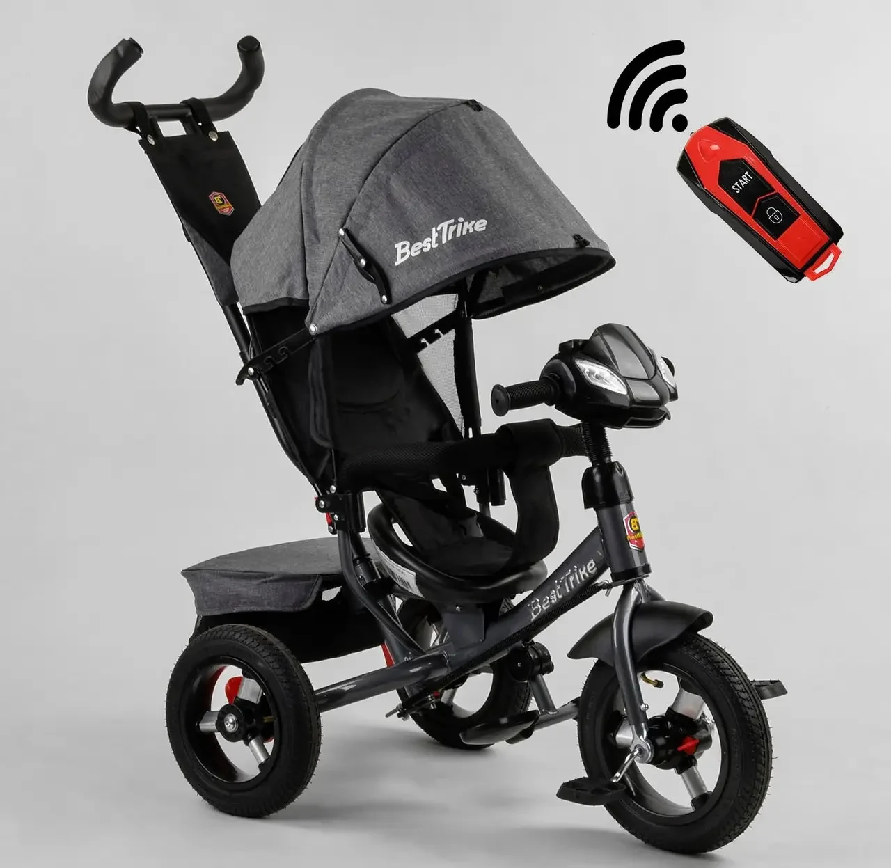 Дитячий триколісний велосипед Best Trike 3390 велосипед-коляска, фото 1
