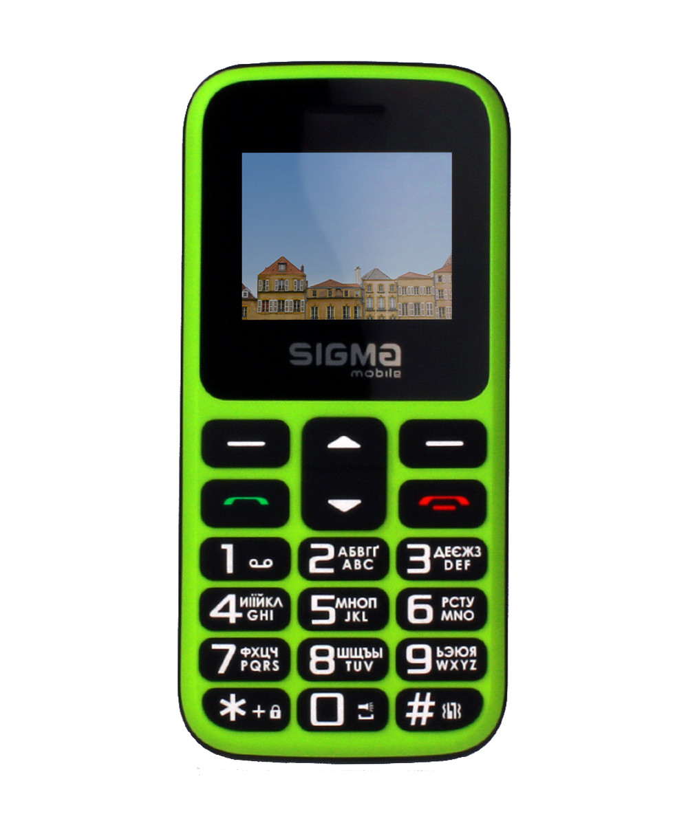 Мобильный телефон Sigma mobile Comfort 50 HIT2020 зеленый, кнопочный, с ...