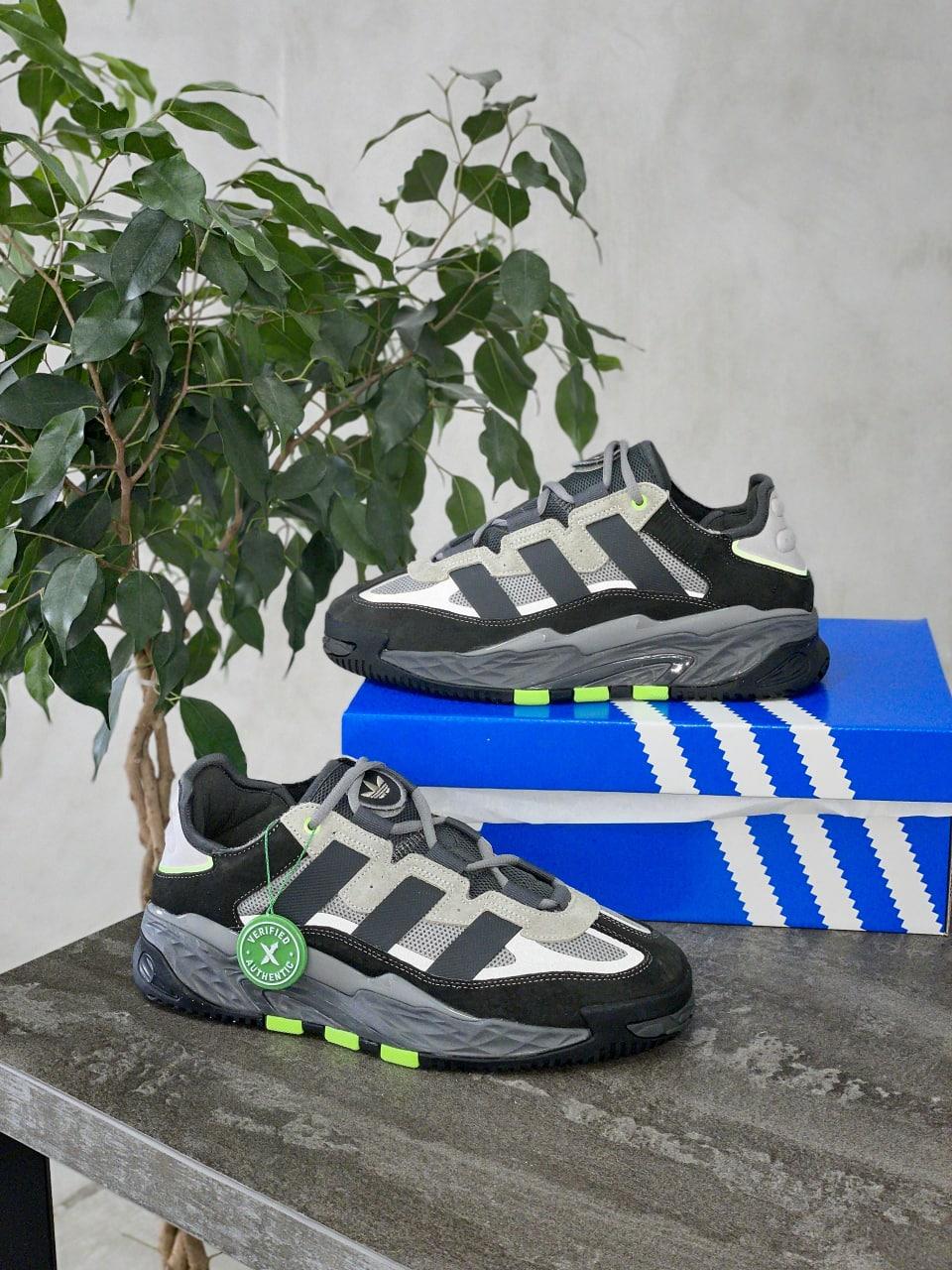 Кросівки чоловічі сірі Adidas Niteball (07594)