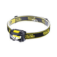 Ліхтар налобний MASTERTOOL 3 режими 59х41х32 мм COB LED 3xAAA ABS 94-0811