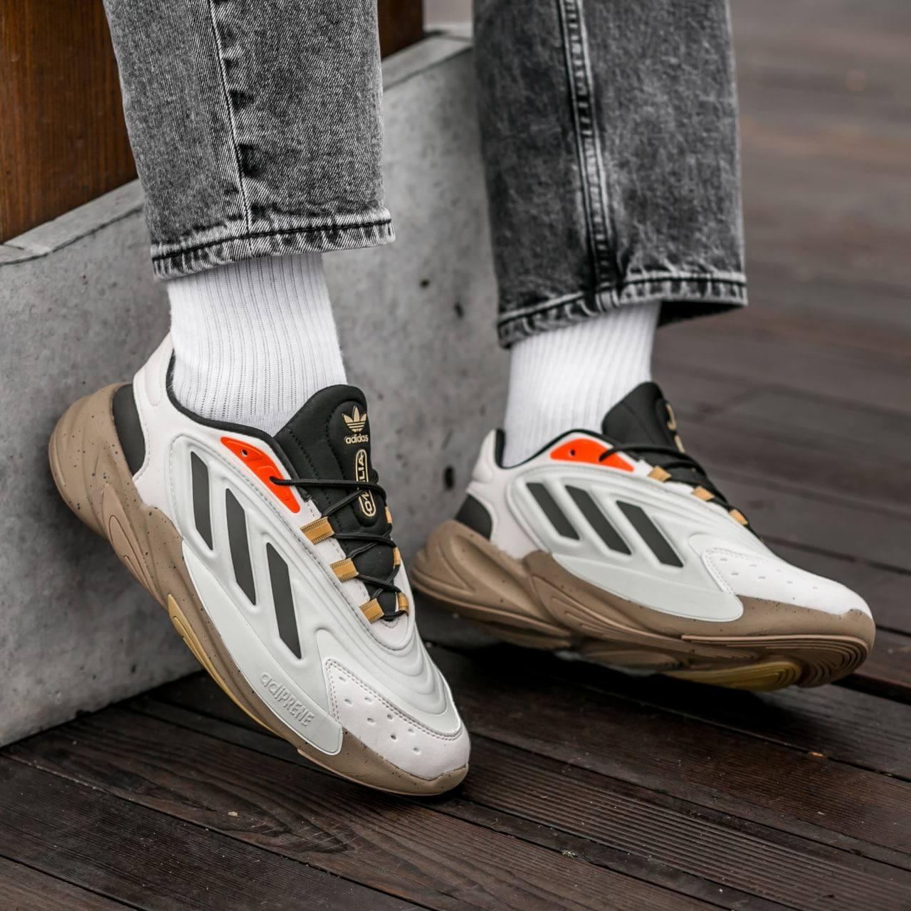 Кросівки чоловічі сірі Adidas Ozelia (08010)