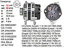 Генератор HYUNDAI Accent Coupe Elantra Lantra Tiburon, фото 2