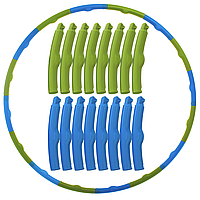 Обруч гимнастический Хула Хуп Zelart на 12 секций / Обруч для похудения / Хула Хуп для талии