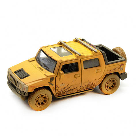Модель джип 5" KT5097WY Hummer H2 SUT Muddy (Жовтий), фото 2