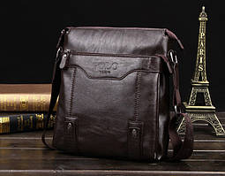 Чоловіча сумка Polo Videng Vicuna темно-коричнева